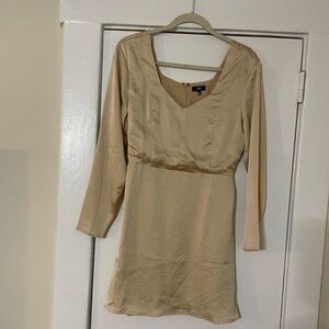LUCCA Couture Gold long sleeve‎ mini dress Size Small